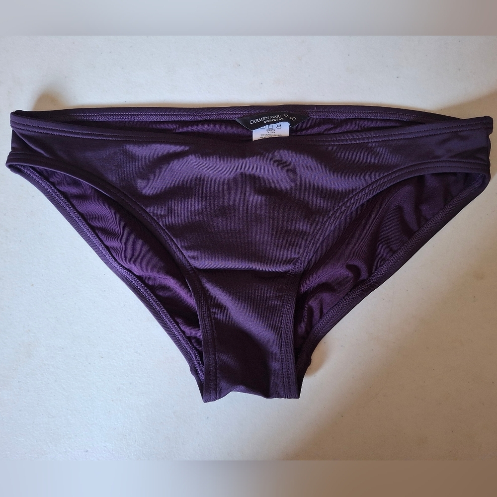 Carmen Marc Valvo Purple Swimwear Bottom